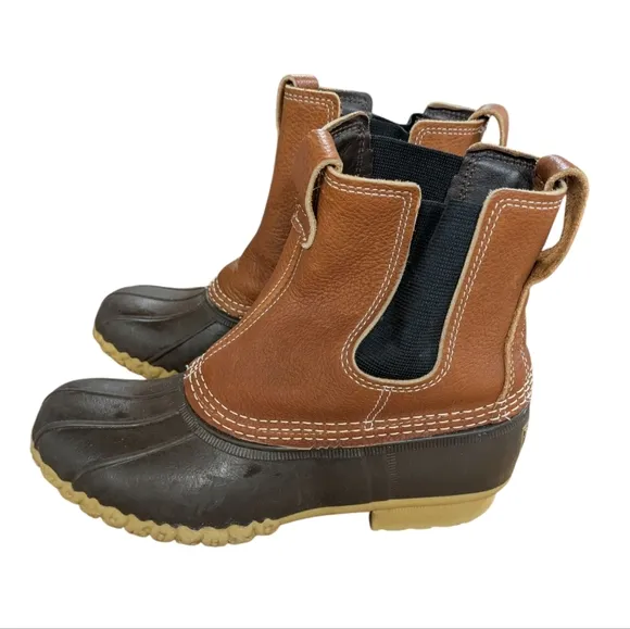 L.L. Bean Mens Pull On Chelsea Boots Size 7