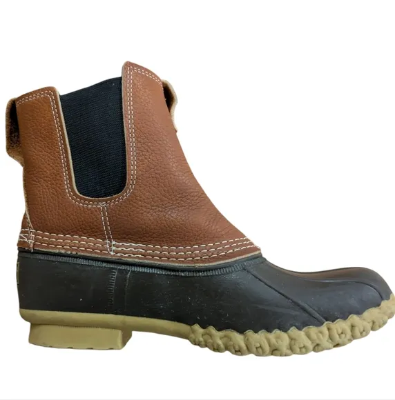 L.L. Bean Mens Pull On Chelsea Boots Size 7