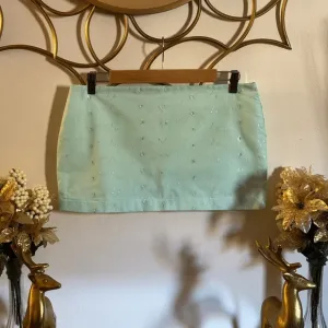 Lola’s Digicam Green Eyelet Skirt – Designer, Limited Edition &amp; Feminine