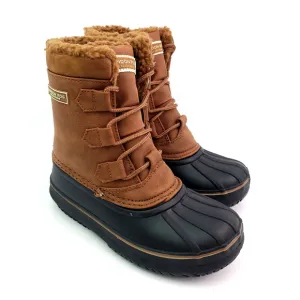 London Fog Collection Toddler Size 13 Brown Black Pull On Winter Snow Boots