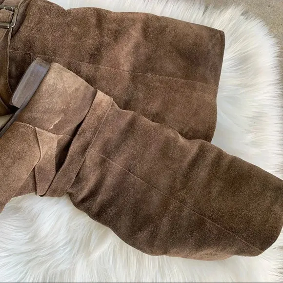 Loretta Vitale Tall Suede Pull On Boots