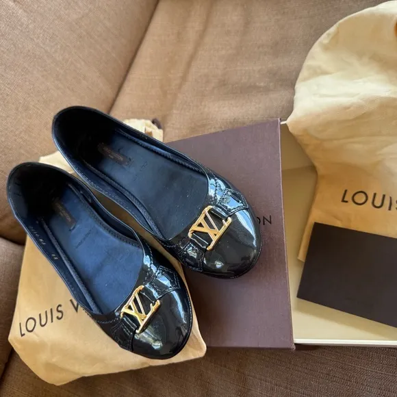 Louis Vuitton Navy Blue Loafers