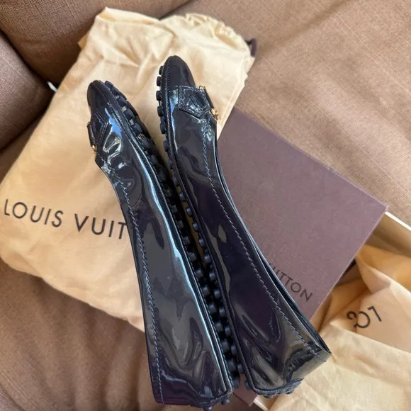 Louis Vuitton Navy Blue Loafers