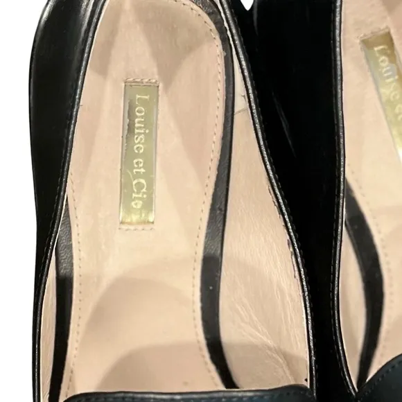 Louise Et Cie Bayne Loafers Womens US 9.5W/41 Black Leather Slip On