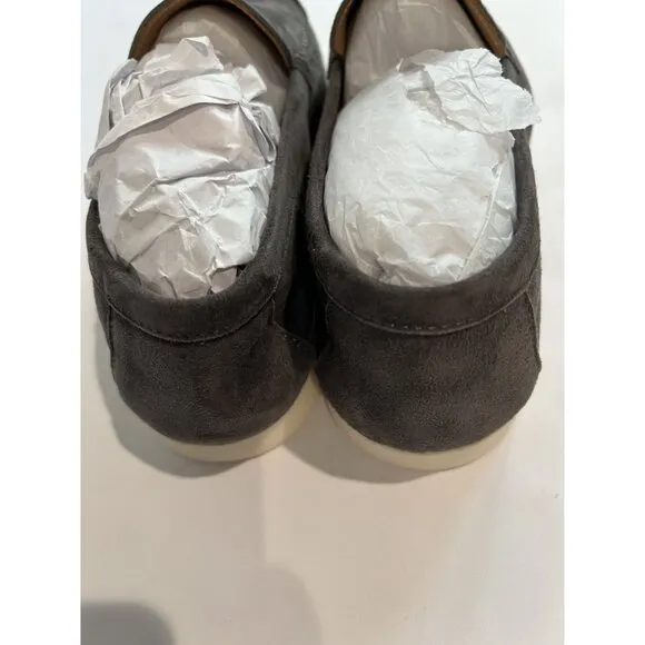 Lovau Portofino Suede Loafers in Leather Gray