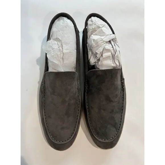 Lovau Portofino Suede Loafers in Leather Gray