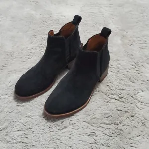 Lucky Brand black suede ankle boots