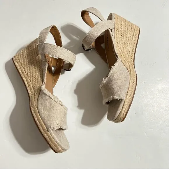 Lucky Brand Mindra Espadrille Wedge Sandal Size 9