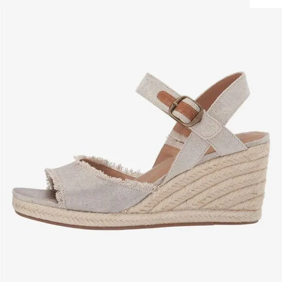 Lucky Brand Mindra Espadrille Wedge Sandal Size 9