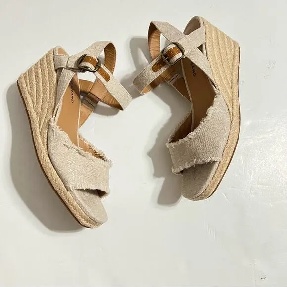 Lucky Brand Mindra Espadrille Wedge Sandal Size 9