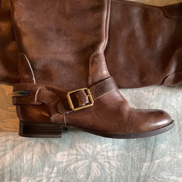 Lucky Brand Southwestern Pull-on Riding Boots
