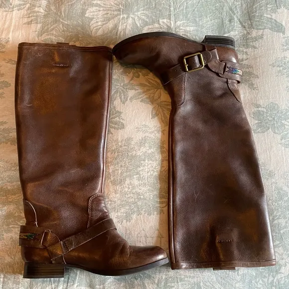 Lucky Brand Southwestern Pull-on Riding Boots