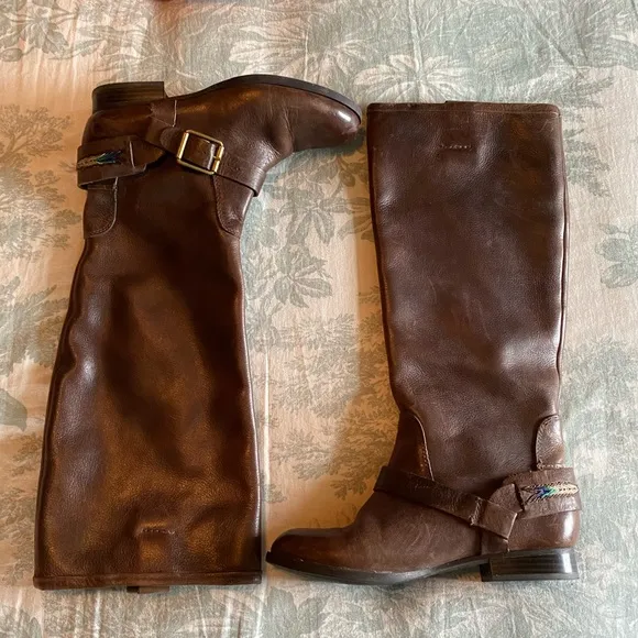 Lucky Brand Southwestern Pull-on Riding Boots