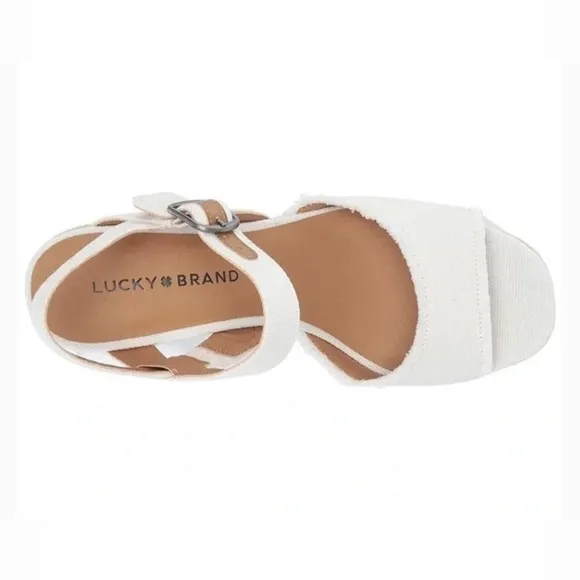 Lucky Brand Women's Mindra Open Toe Platform Summer Espadrille Wedge Sandal