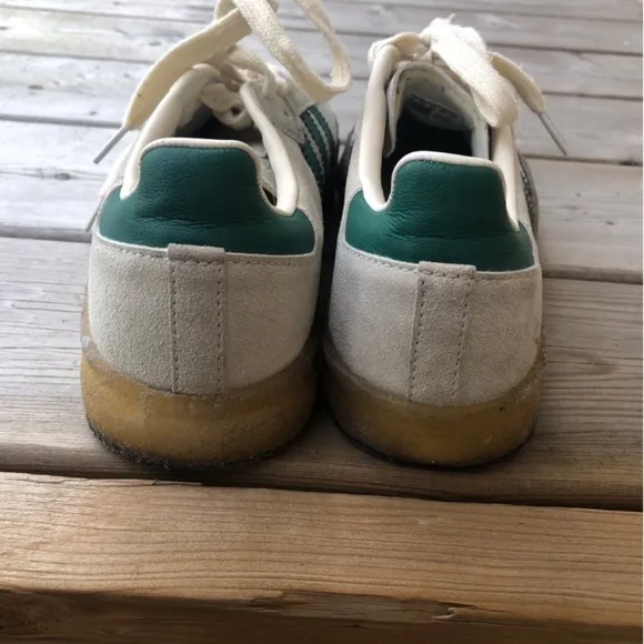 M7 W8 Adidas Clarks Sambas Ronnie Fieg Chalk Sneakers White Green Gum Sole