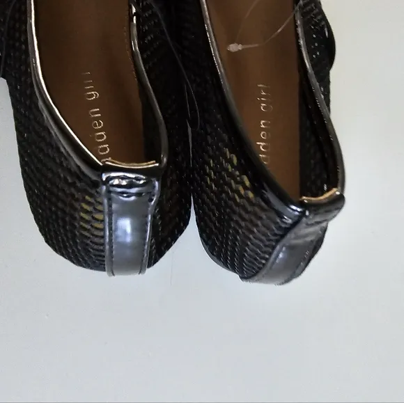 Madden Girl Black Mesh Ballet Flats