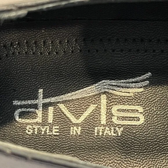 Made in Nepal Divis Black Leather Italian Rocker Goth Square Toe Loafers