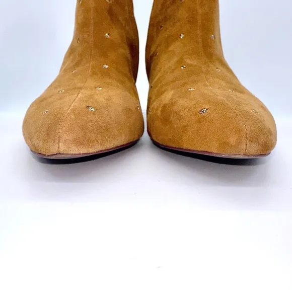 Madewell Bea Suede Studded Ankle Boots 8 EUC