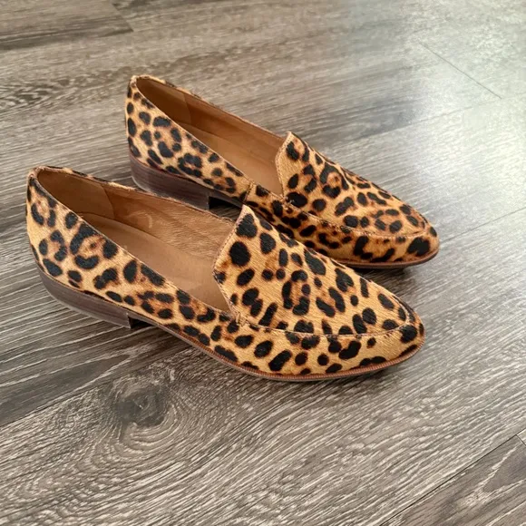 Madewell Frances Leopard Calf Hair  Loafer
