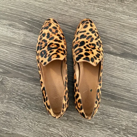 Madewell Frances Leopard Calf Hair  Loafer