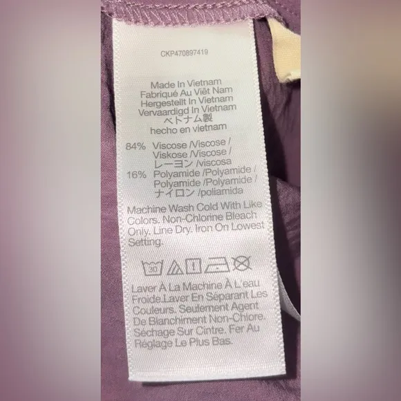 Madewell Leighton Midi Dress Size 4 in Purple