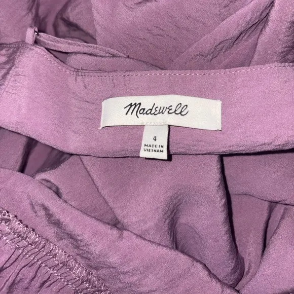 Madewell Leighton Midi Dress Size 4 in Purple