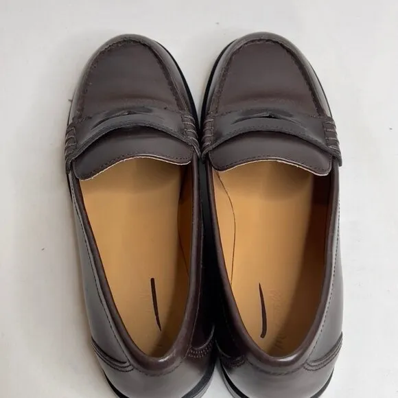 Madewell Womens $168 The Grayson Penny Loafer Turkish Coffee Size 7.5 NR851
