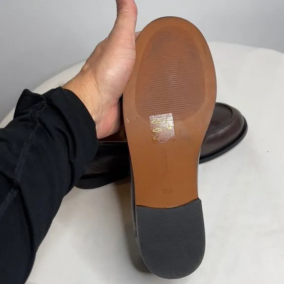 Madewell Womens $168 The Grayson Penny Loafer Turkish Coffee Size 7.5 NR851