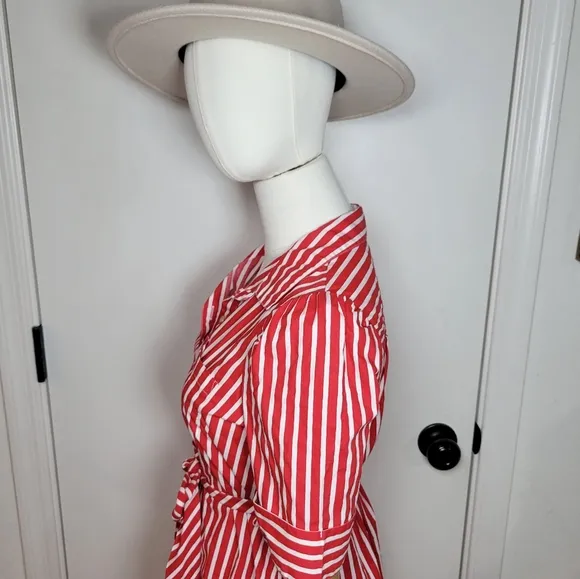 Maeve Anthropologie Kiana Striped Cotton Dress Size XS Classic Meets Casual
