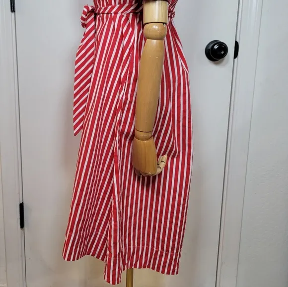 Maeve Anthropologie Kiana Striped Cotton Dress Size XS Classic Meets Casual