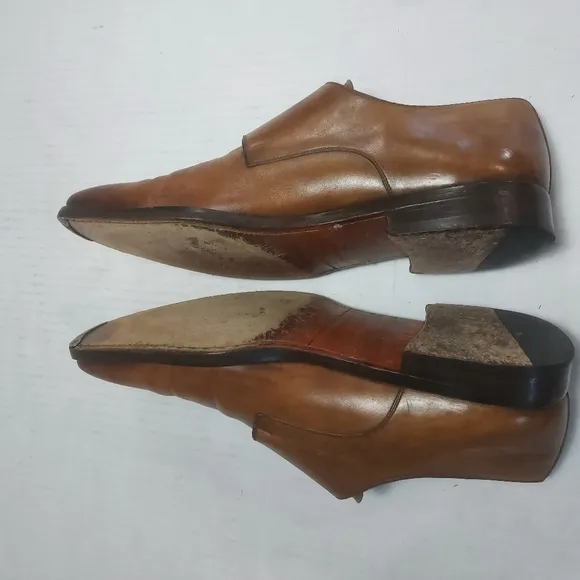 Magnanni Men's Miro Oxford Tobacco Buckle Leather Size 10.5M