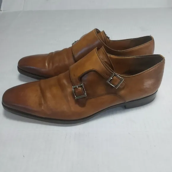 Magnanni Men's Miro Oxford Tobacco Buckle Leather Size 10.5M