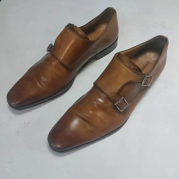 Magnanni Men's Miro Oxford Tobacco Buckle Leather Size 10.5M