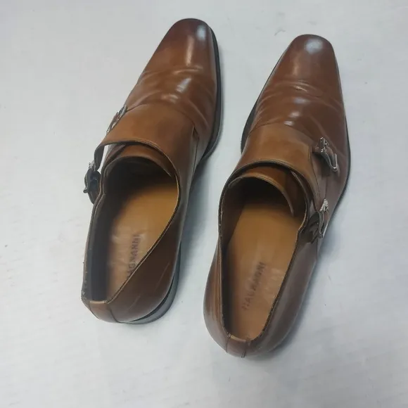 Magnanni Men's Miro Oxford Tobacco Buckle Leather Size 10.5M