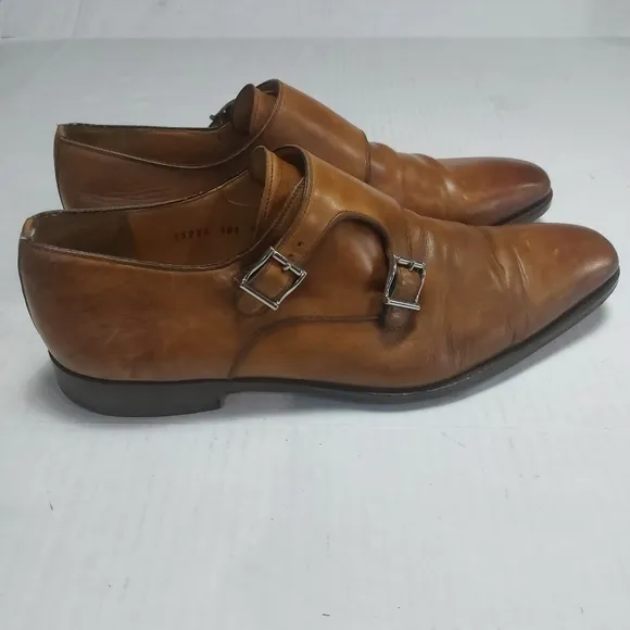 Magnanni Men's Miro Oxford Tobacco Buckle Leather Size 10.5M