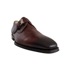Magnanni Monk Strap Loafers in Brown Men's Size 11