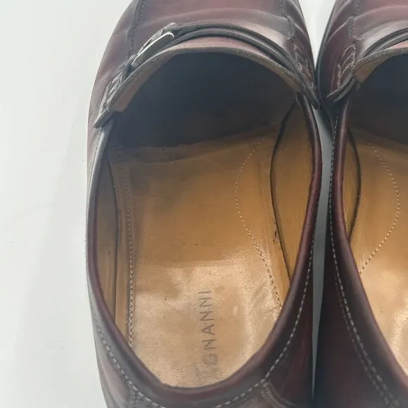 Magnanni Raso Loafers Men's Size 9 24379 Brown Calf-Skin Leather Slip-On