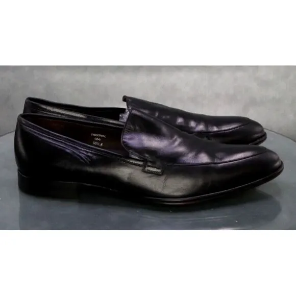Maison Forte Darkpool Men's Dress Loafers Shoes Size 11.5 Leather Black