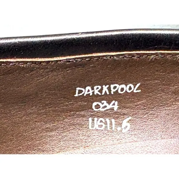 Maison Forte Darkpool Men's Dress Loafers Shoes Size 11.5 Leather Black