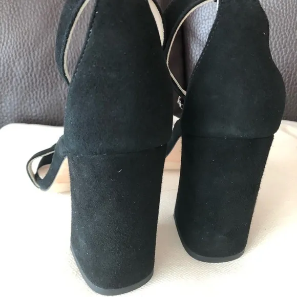 MAJE Fariaz Suede Sandals In Black