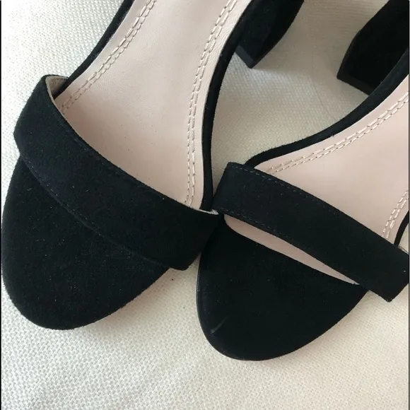 MAJE Fariaz Suede Sandals In Black