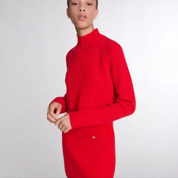 MAJE RED MINI DRESS 2in 1