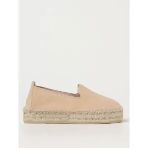 Manebi Espadrille SlipOn Suede Jute Sole Women Beige Espadrilles