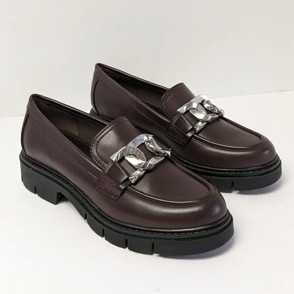 Marc Fisher Corel Chunky Loafers, Bordeaux, Women's 7