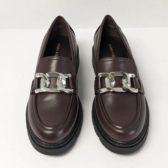 Marc Fisher Corel Chunky Loafers, Bordeaux, Women's 7