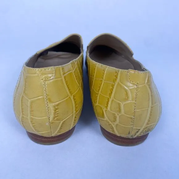 Marc Fisher LTD Zurri Pointed Toe Loafers in Mustard Yellow 11