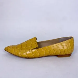 Marc Fisher LTD Zurri Pointed Toe Loafers in Mustard Yellow 11