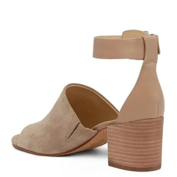 MARC FISHER Suede Heeled Sandals