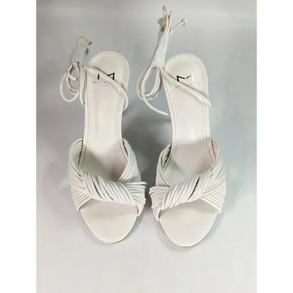 Marc Fisher Women's Brista Almond Toe Strap Heel Sandals Size 5.5 (MSRP $150)