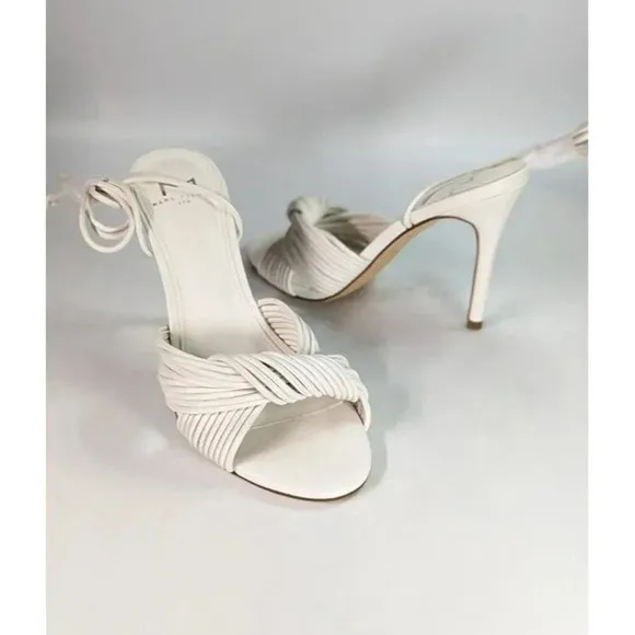 Marc Fisher Women's Brista Almond Toe Strap Heel Sandals Size 5.5 (MSRP $150)